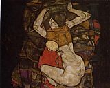 Egon Schiele Wall Art - Young Mother